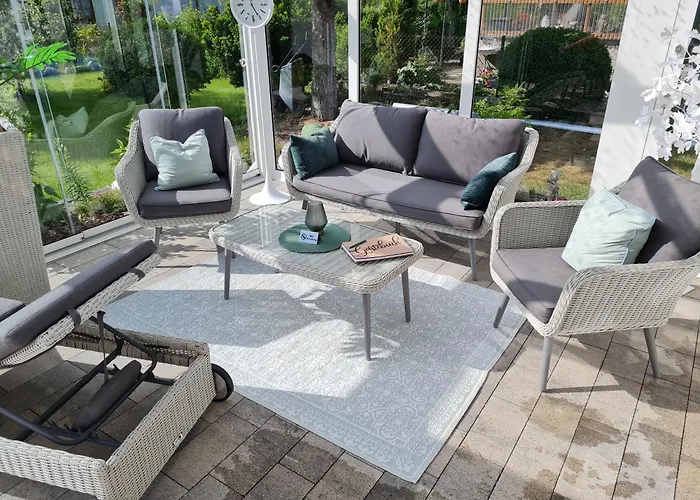 Grüner Kontaktloser Checkin Ferienhaus